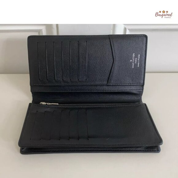 Authentic Louis Vuitton Damier Graphite Coated Canvas Leather Brazza Wallet 2012 - Picture 8 of 14